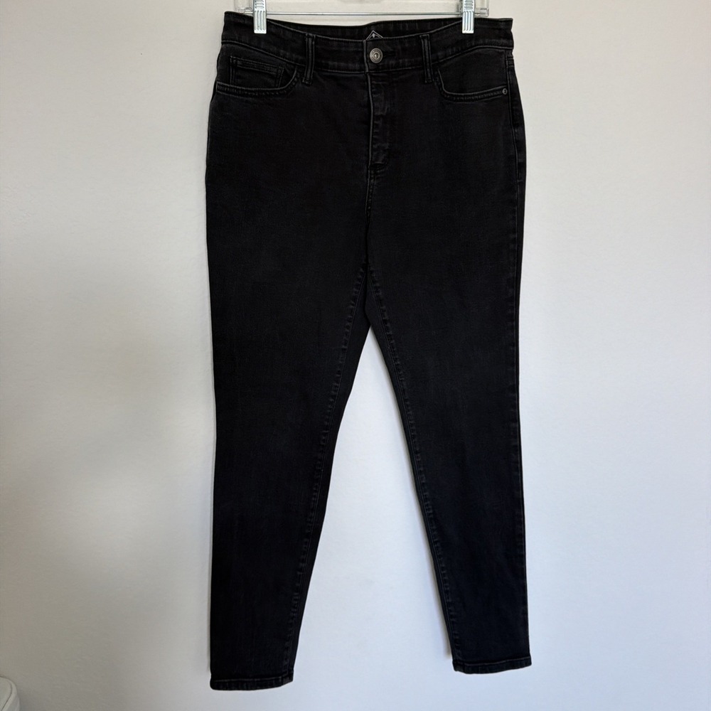 St Johns Bay Women's Jeans Skinny Leg Black Size 12